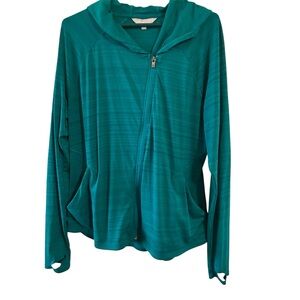 Athleta Turquoise Hooded Jacket